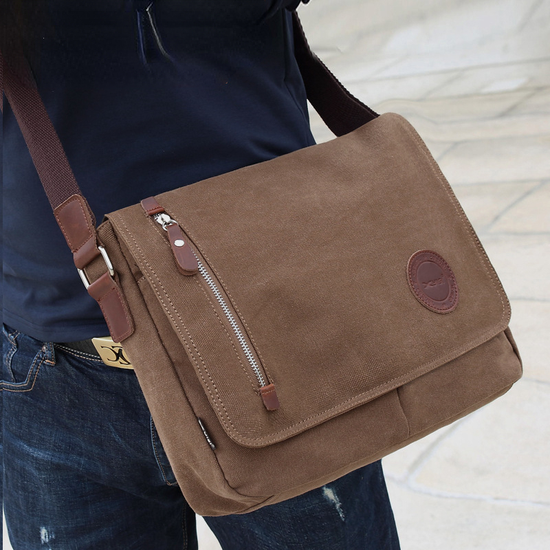 Canvas Backpack Casual - Men's Retro Shoulder Bag Cotton Canvas