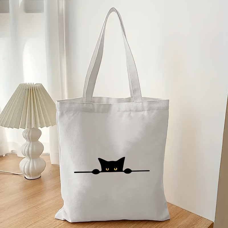 Linear Cat Print Pattern Fashi - đánh giá và giá Canvas Backpack Casual