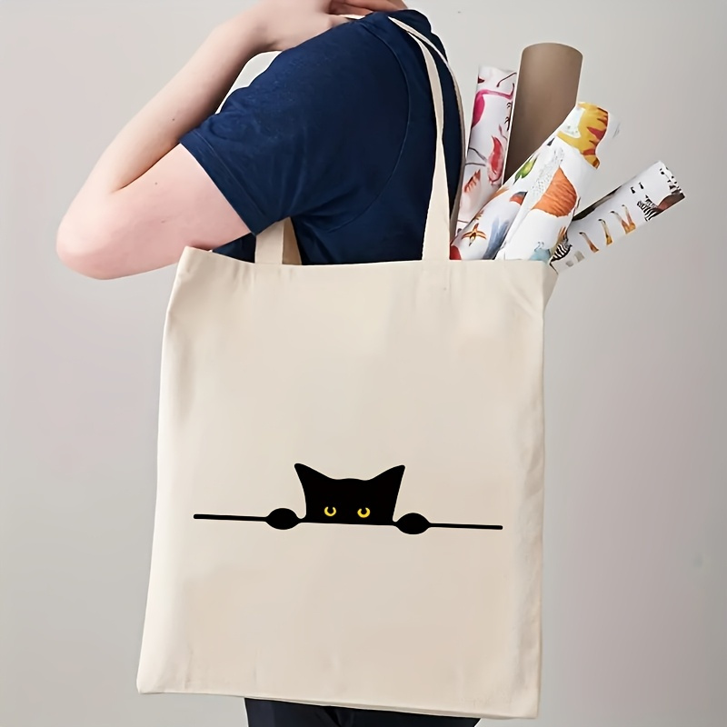 Linear Cat Print Pattern Fashi - đánh giá và giá Canvas Backpack Casual
