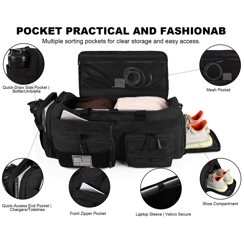 LHI 50L 3 in 1 Travel Duffle B - đánh giá và giá Urban Backpack Tactical